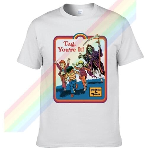 Children Running On The Prairie Men Women Summer 100% Cotton Black Tees Male Newest Top Popular Normal Tee Shirts Unisex