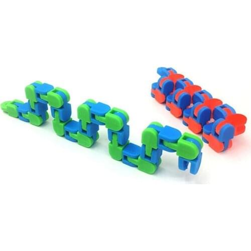 Toy Colorful Puzzle Sensory Tracks Snap And Click Fidget Toy Kids Fidget Toy Stress Turning And Shape Wacky toy