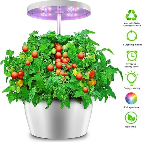 Indoor Home Garden Plant Nursery Pots Led Grow Light Hydroponics System Intelligent Plant Growth Desk With Ac100-240v Growth Lig