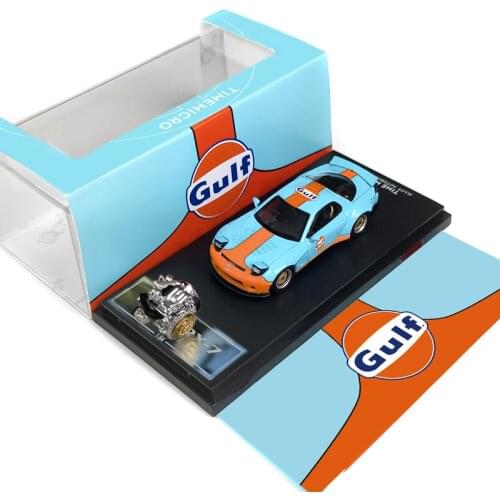 TimeMicro 1:64 Mazda RX-7 Gulf Ordinary/Luxury Diecast Model Car