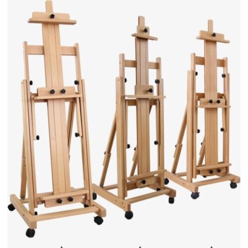Easel Solid Wood Caballete De Pintura Artist Oil Paint Easel Painting Display Stand Multi Purpose Easel Art Supplies Sztaluga