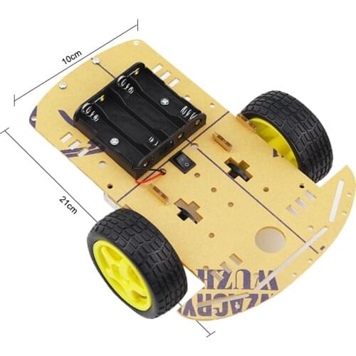 Motor Smart Robot Car Chassis Kit Electronic Manufacture DIY Kit Speed Encoder Battery Box 2WD for Robot Raspberry Pi 3