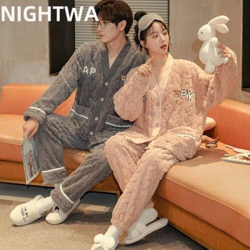 Женские флисовые пижамы NIGHTWA China At AliExpress