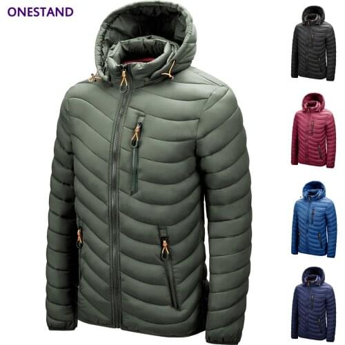 ONESTAND Men's Parkas With A Hood