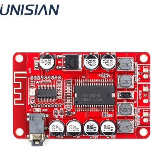 UNISIAN YDA138 Bluetooth Audio Amplifier Board 2X15W 2.0 Channel Stereo Digital Class D Power Amplifier For YAMAHA Audio System