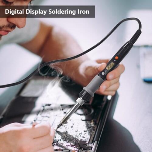 Professional Hand Tool Soldering Iron with regulator Tin soldering iron electric Digital Soldeirng Iron +5 tips welding Tool