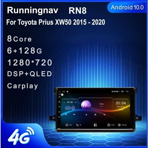 Runningnav For Toyota Prius XW50 2015 2016 2017 2018 2019 2020 Android Car Radio Multimedia Video Player Navigation GPS