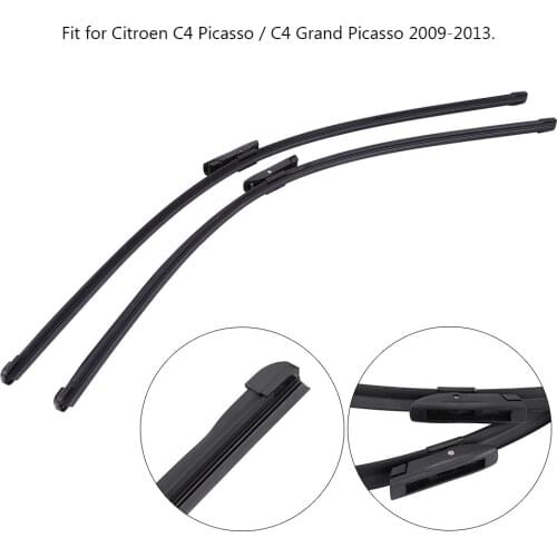 2pcs Front Windshield Wiper Blades Left & Right for Citroen C4 Picasso / Grand Picasso 09-13