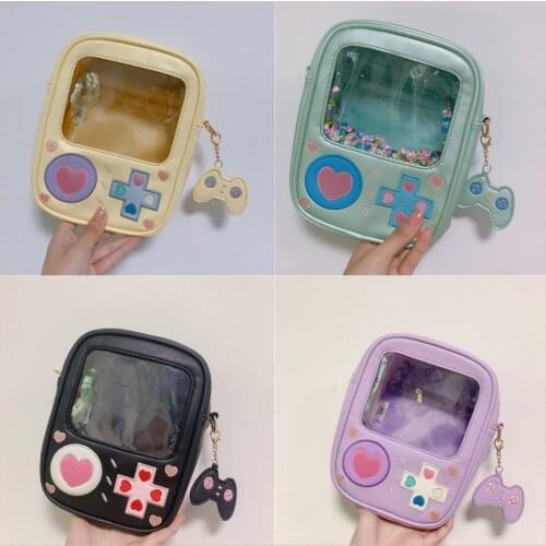 Cute Game Machine Lolita Itabag Transparent 15cm 20cm Dolls Handbag Shoulder Bag Cosplay Harajuku Girl Uniform Messenger Bags