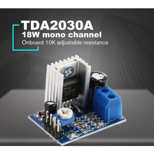 TDA2030A Super Mini DC 6-18V Power Amplifier Board Module Dual Channel Electronic DIY Tool Audio Amplify Volume Adjustable