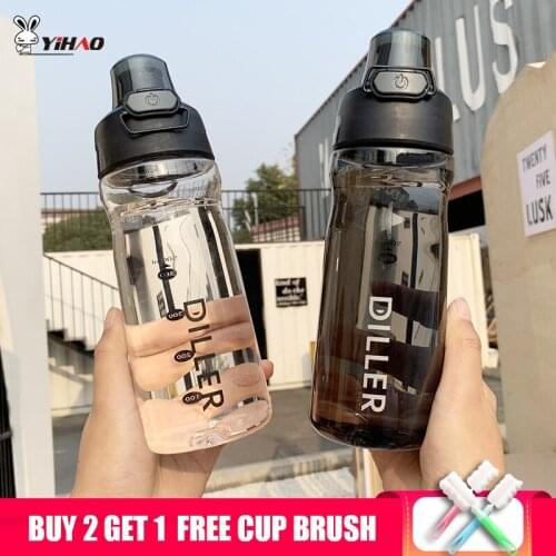 YIHAO 500ml Flip Cover Type Water Bottle With Straw Portable Outdoor Thermal Plastic Sport Drinking Bottle
