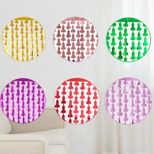 Funny 1mx2m Rain Silk Curtain Forever Party Background Garland Wedding Decoration Night Bachelor Party Favors Wall Backdrops