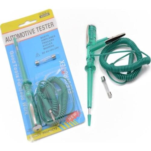 Green DC 6V-12V-24 Volts Voltage Gauge Test Pencil Detector Car Circuit Tester 6XDB