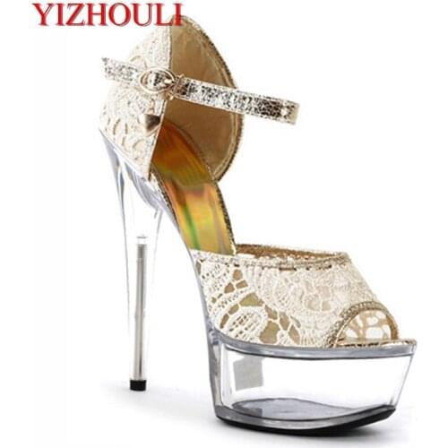 15cm women high heel sandals, fashion lady dress patent leather wedge brand sexy shoes Hot sell