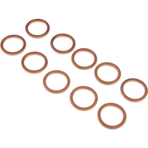 10pcs Iron Washers O-Ring Washers Silencer Exhaust Pipe Plugs Accessories Hardware