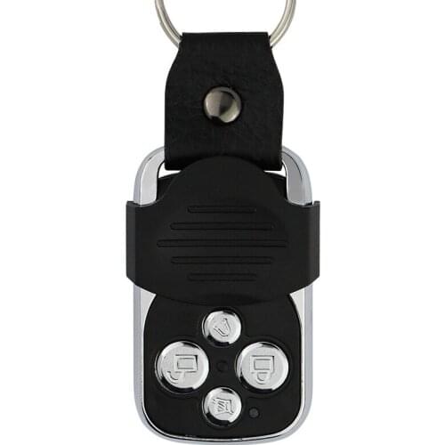 DHL 100Pcs Wireless Remote Control Remote Control With Leather Buckle 433Mhz Fixed Frequency Remote Cloner Door Car Key