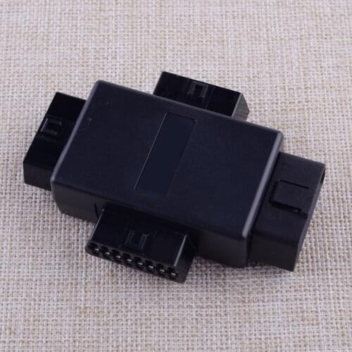 16 Pins Car OBD2 OBD II Splitter Adapter Cable Connector Multifunction 12-24V 1 Male To 3 Female Diagnostic Tool Accessories