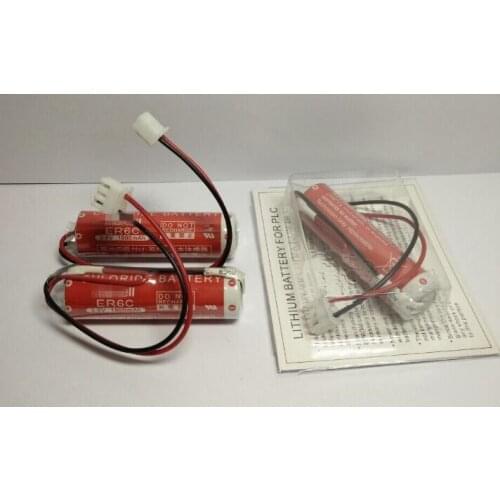 20PCS Original New AA 14500 ER6C 3.6V PLC Lithium Battery Batteries With Plug Free Shipping F2-40BL FX2N-48MT