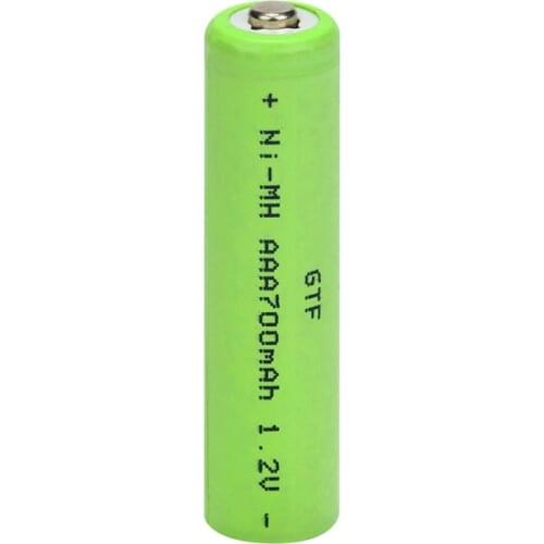 GTF 1.2V 700mah AAA NI-MH Battery rechargeable battery AAA battery For RC Toy shaver LED light powerbank remote control