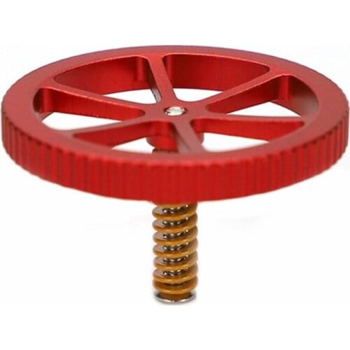 28EA 3D Printer Accessories Upgraded Version Ender-3/S Metal Red Knob CR-10/S Hand-Tightening Leveling Nut Kit