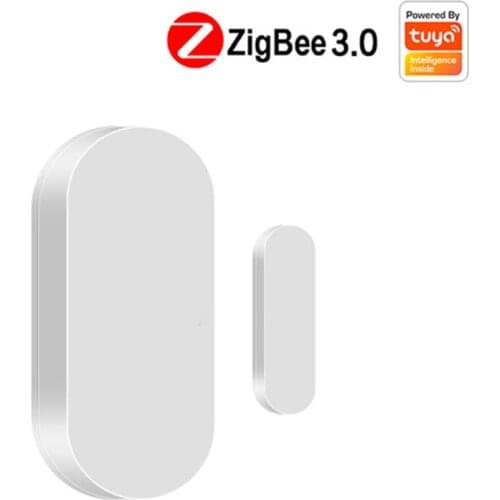 Tuya ZigBee Wireless Door Magnetic Sensor Smart Home Linkage Alarm System Smart Sensor for Doors Windows APP Remote Push