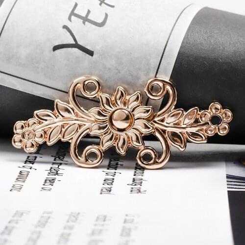 High Quality Snap Fasteners Chinese Cheongsam Dress Coat Metal Buckle Chrysanthemum Flowers Retro Decorative Buttons