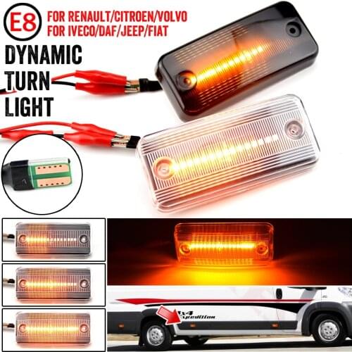 Dynamic Side Marker Repeater Light Turn Signal Light Lamp for Iveco Fiat Ducato Citroen Relay Peugeot Boxer Renault VOLVO
