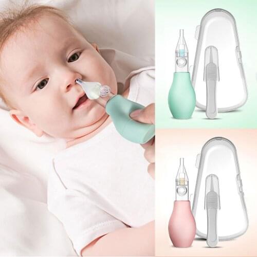 Newborn Baby Safety Nose Cleaner Kids Vacuum Suction Nasal Aspirator Set Infants Medicine Dropper Accessories Baby Care