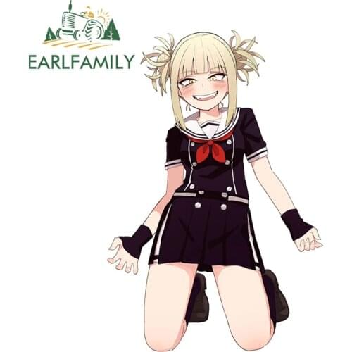 EARLFAMILY 13cm x 8.7cm for Himiko Toga Vinyl Car Stickers Motorcycle Decal Trunk Car Door Protector Creativite Campervan Decor