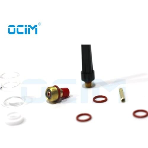 9PCS TIG Welding Torch Parts Glass Nozzle Suit fit for WP9 20 Series