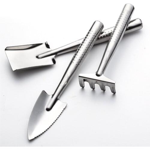 Mini Gardening Tools Three Piece Small Shovel Rake Spade Succulent Plants Potted Flowers Garden Tools