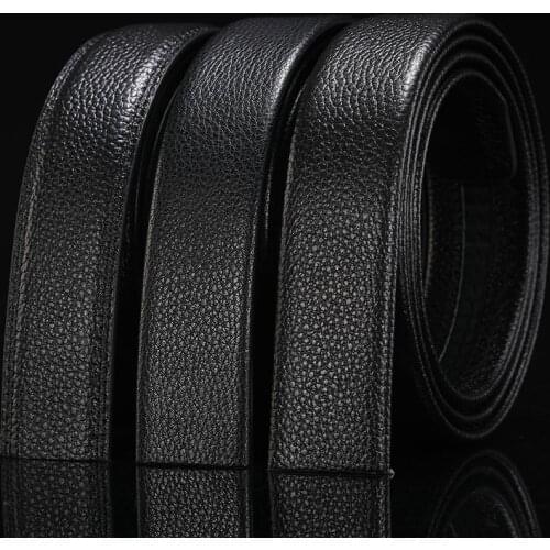 New Style Male Automatic Buckle Belt Without Buckle Belt Brand Mens High Quality Mens Authentic Belt Jeans Leather Belt Mens