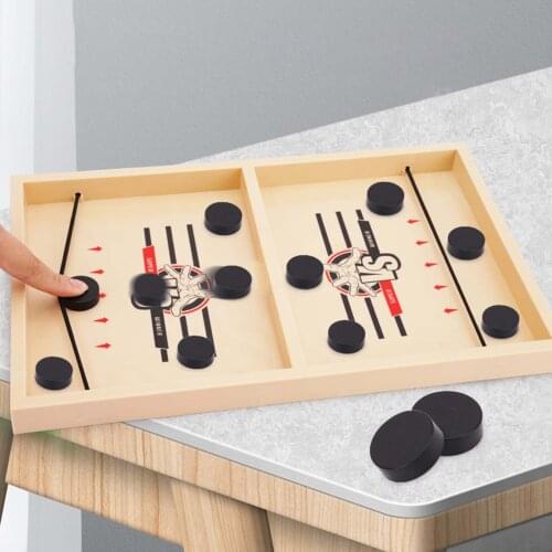 Table Hockey Game Family Table Board Games Catapult Chess Gomoku Parent-child Interactive Toy Fast Sling Puck Ice Hockey Games