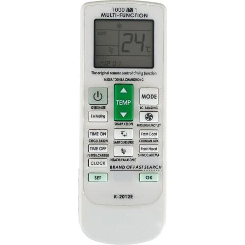 New K-2012E Universal Remote Control 1000 in 1 For CHUNGHOP A/C Air Conditioner For Samsung Toshiba LG York Midea Daikin Sanyo