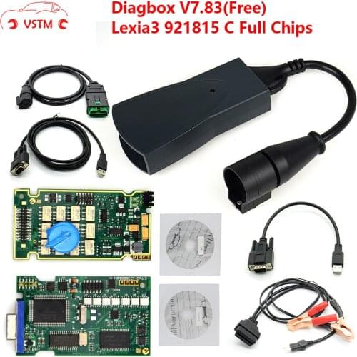 Full Chips Gold Edge Lexia3 PP2000 PSA XS Evolution Diagbox V7.83 Lexia For Citroen/Peugeot Super Firmware 921815C Lexia 3