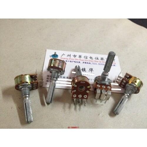 5pcs/lot 148-type double crooked feet potentiometer B50K handle length 30MM flowers