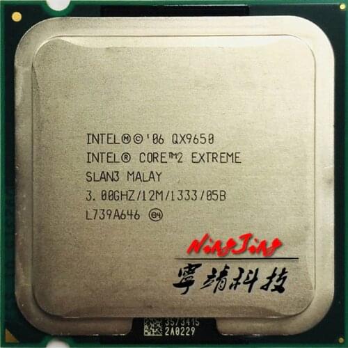 Intel Core 2 Extreme QX9650 3.0 GHz Quad-Core CPU Processor L2=12M 1333 LGA 775