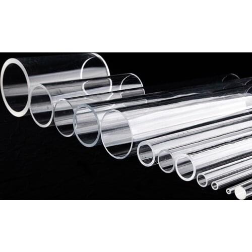 Transparent Acrylic Tube Aquarium Fish Tank Supplies Plexiglass Water Industry Pipe Garden Watering Fittings Jewelry Holder Case