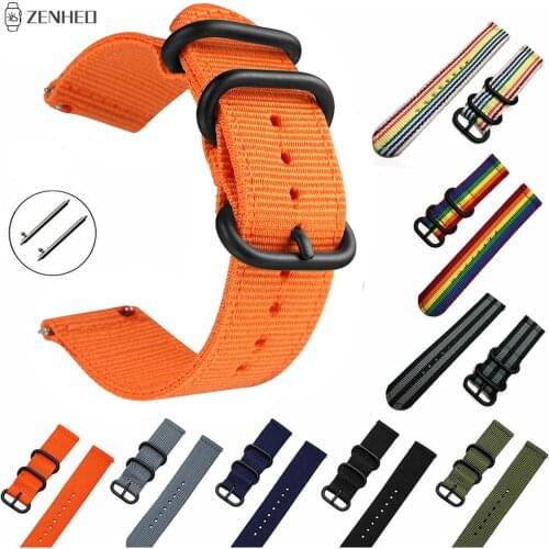 Nylon Strap for Garmin Vivoactive 3 Music/Forerunner 645 245 245M Sport Band Replacement Wristband For Samsung Gear S2 S3