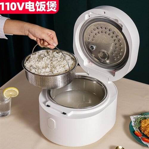 110V Rice Cooker 3L Multifunctional Low-sugar Rice Cooker Household Drain Low Sugar Rice Cooker Rice Cooker Electric