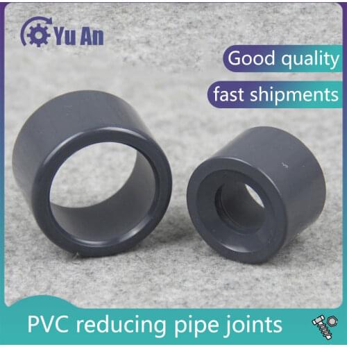 1pcs PVC Reducing Pipe Connector Bushing Garden Irrigation Water Pipe Joints Double Water Supply Pipe Filling Core Pipe Fittings