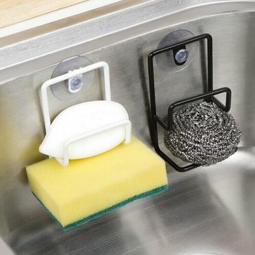 Kitchen Soap Drain Rack Suction Cup Holder Storage Racks Bathroom Wall Fool Metal Suction Cup Drying Shelf for Home