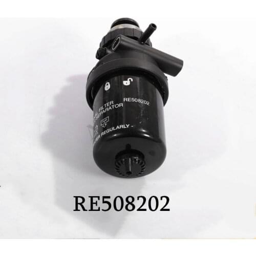 Fuel Filter Assembly RE508202 With Hand Pressure Pump For JOHN DEERE Excavator Fuel Water Separator 4024 5030