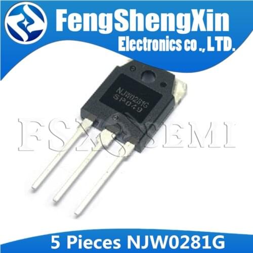 5pcs NJW0281 TO-3P NJW0281G TO3P NPN Power Transistor