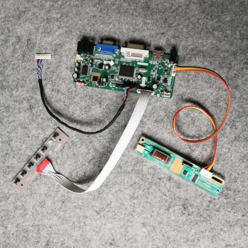 VGA DVI DIY kit For B152EW01 V1/V2 screen panel 20Pin LVDS 1280*854 1CCFL M.NT68676 LCD display controller drive board card