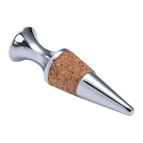 1pcs 8x2.2cm Zinc Alloy Flat-head Cork Wine Stopper Fresh-keeping Sealing Stopper Airtight Wine Stopper Bar Tools Barware