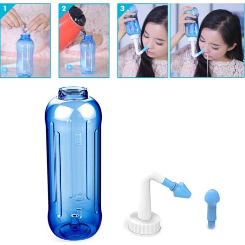 WATERPULSE Health Nose Care Nasal Wash Cleaner Protector Cleans Moistens Child Adult Avoid Allergic Rhinitis Cleaning + 10 salt