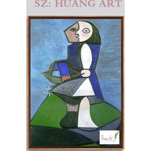 Famous oil painting Picasso Spanish artist style frameless oil painting canvas borderless artist living decoration on the wall