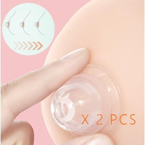 1 Pairs Nipple Aspirator Puller Niplette Treatment Redress Sucking Redress Correction Sexy Silicone Vacuum Sucker Wear 2020 New