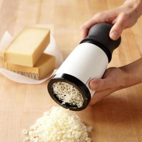 1pc Home Kitchen Cheese Mills Grinder Grater Slicer Shredder Fine Coarse Hand Tool Top Removable